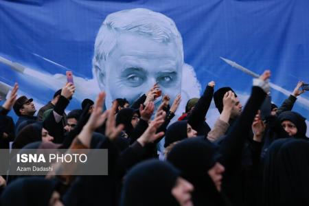 پخش زنده مراسم خاكسپاری پیكر شهید حاج قاسم سلیمانی از شبكه یك
